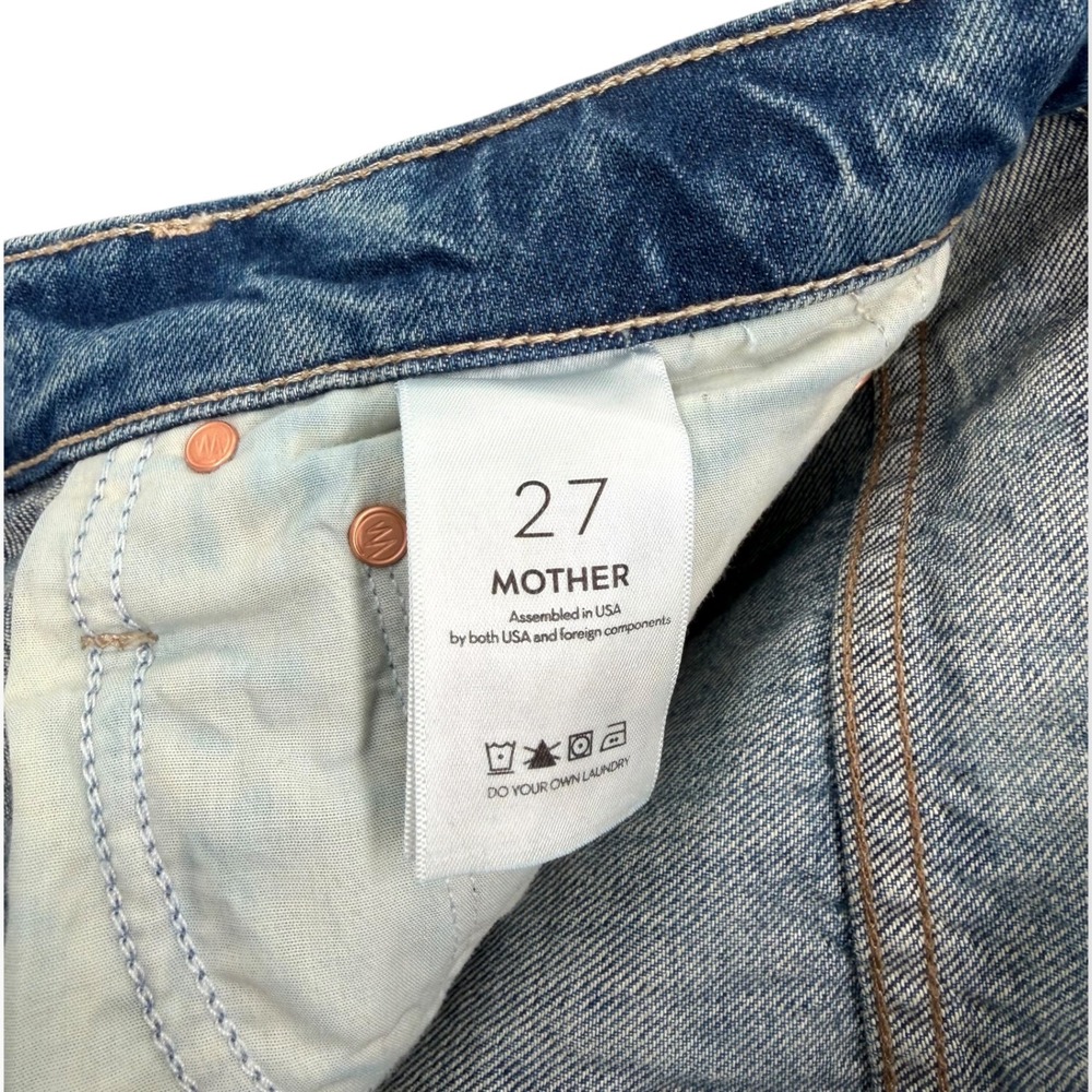 NWT MOTHER The Ditcher Roller High-Rise Wide-Leg Jeans $288 - Size 27 - Picture 15 of 15